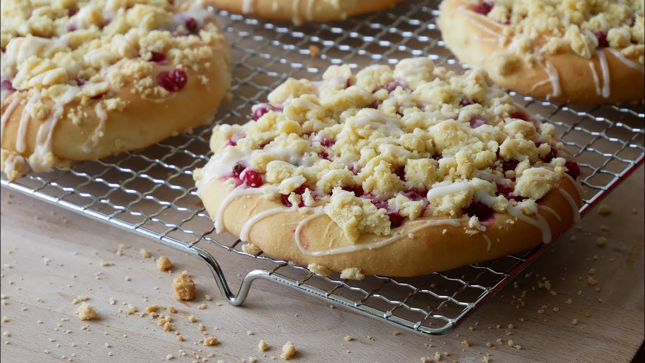 Streuseltaler mit Johannisbeeren Backen || German 