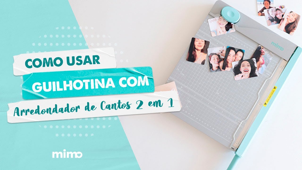Guilhotina Manual para Papel - 2 em 1 com Arredondador de Cantos Mimo - Conhe&ccedil;a e Saiba Como Usar