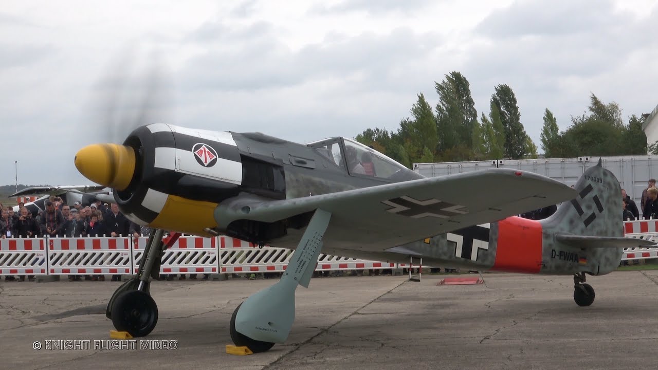 4Kᵁᴴᴰ Focke-Wulf Fw 190 Engine Test AWESOME SOUND !!!