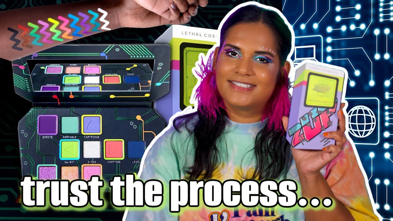 Lethal Cosmetics 2UP Palette, Water activated liners and face gems | Karen Harris Makeup