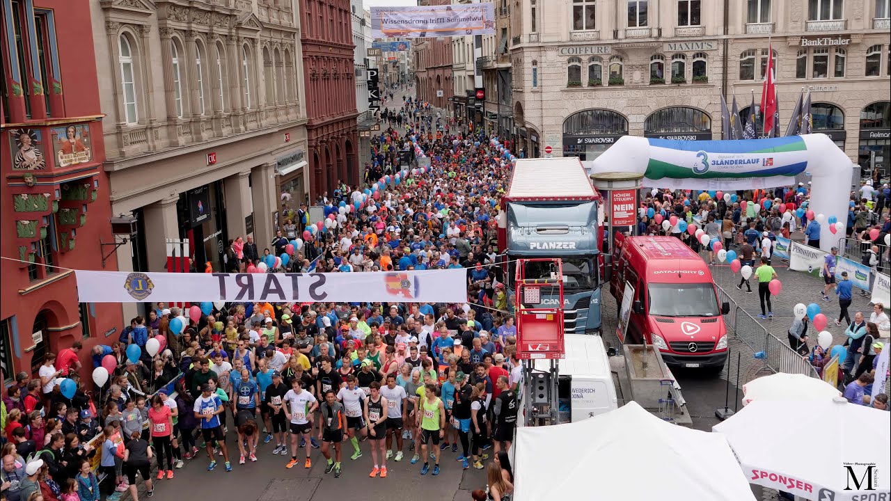 Basel  3 Länderlauf  Impressionen mov Schweiz - Frankreich  - Deutschland