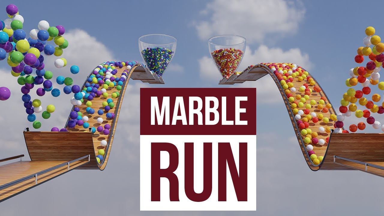 Colorful Marble Run