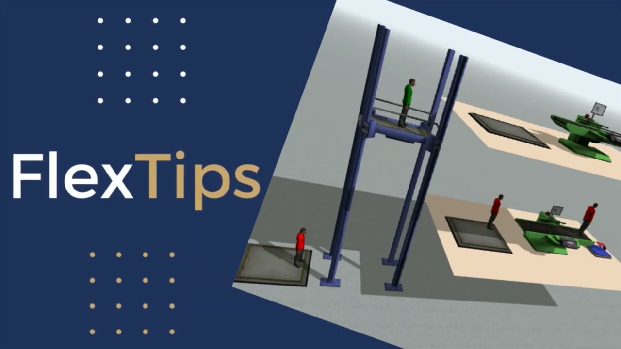 FlexTips - Uso del ascensor de FlexSim con la lógica 3D