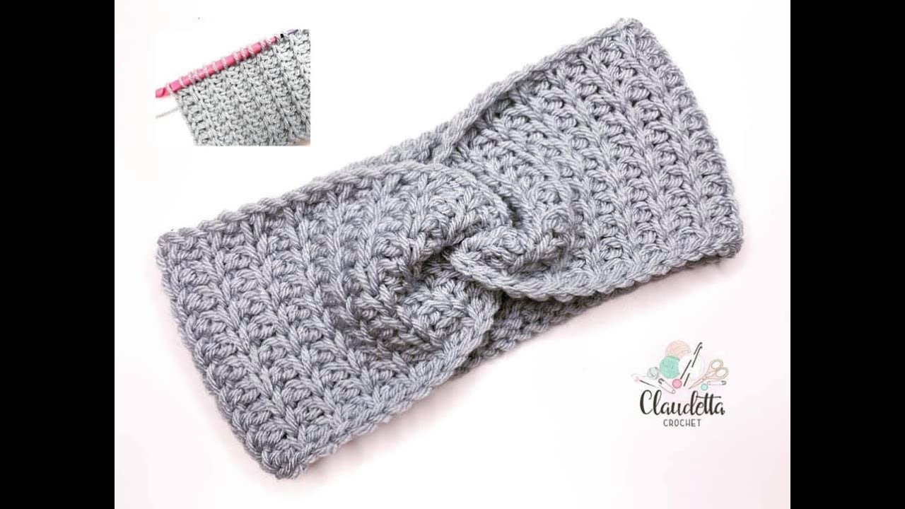 TUNISIAN CROCHET HEADBAND WITH TWIST / EASY