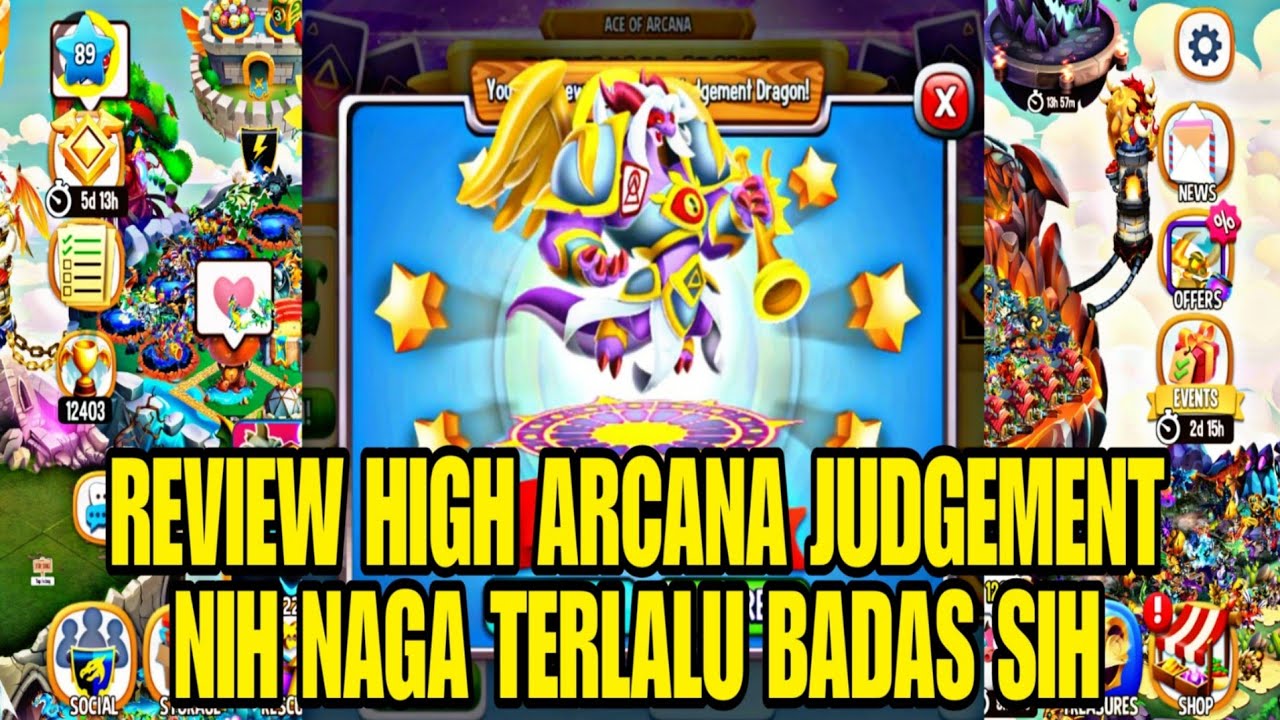 REVIEW HIGH ARCANA JUDGEMENT DRAGON! NAGA INI TERLALU OVERPOWER • DRAGON CITY INDONESIA