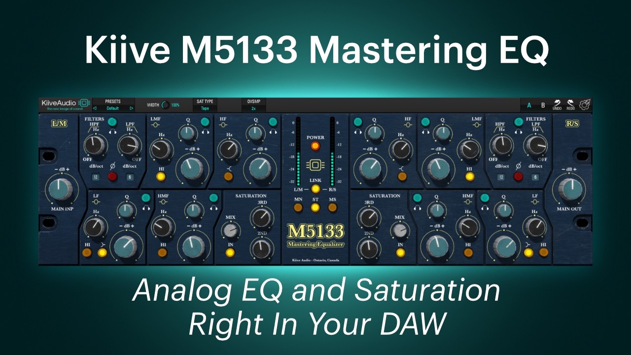 M5133 Mastering EQ | Plugin Overview and Demo with @malcomowenflood