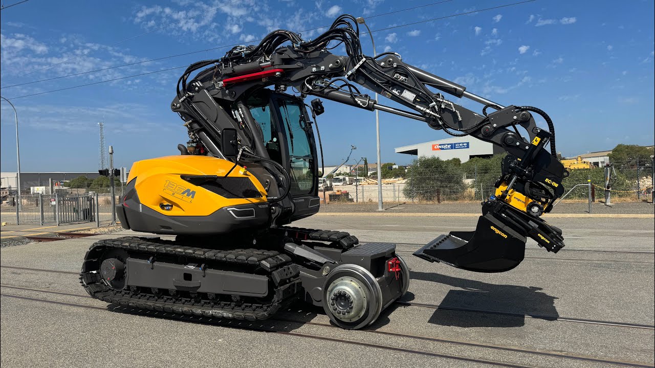 New Mecalac 136MR Rail Excavator Walk Around