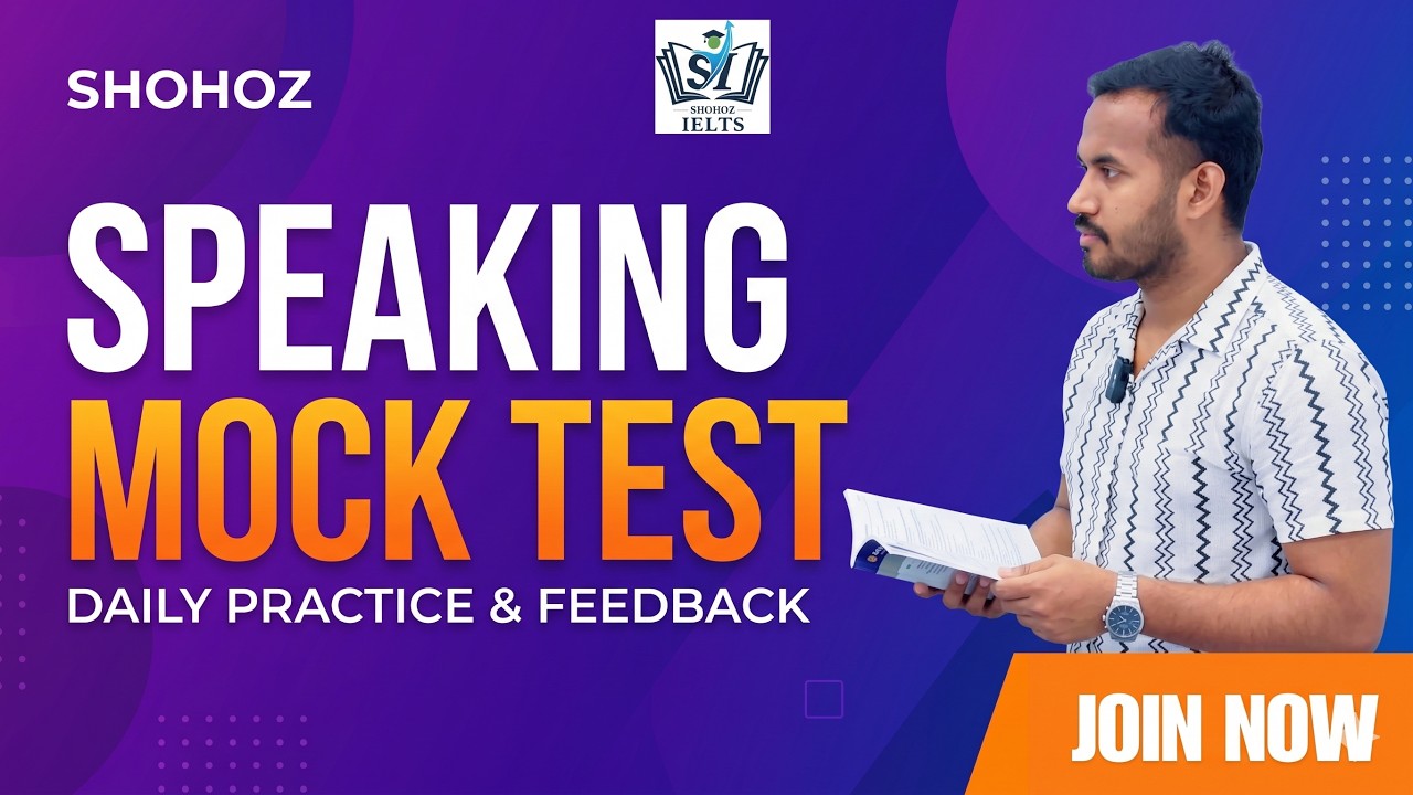Shohoz IELTS Speaking Mock Test 🎤