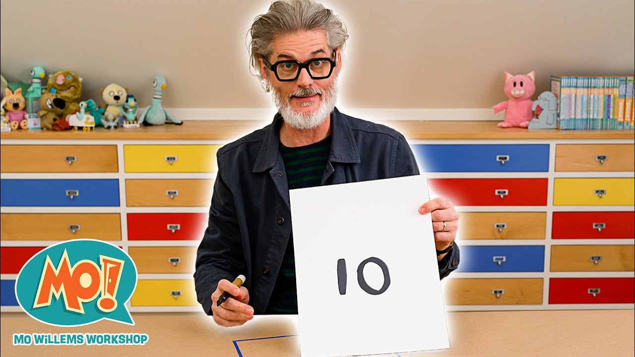Draw With Mo Willems The Number 10 | Snack Doodles | Mo Willems Workshop