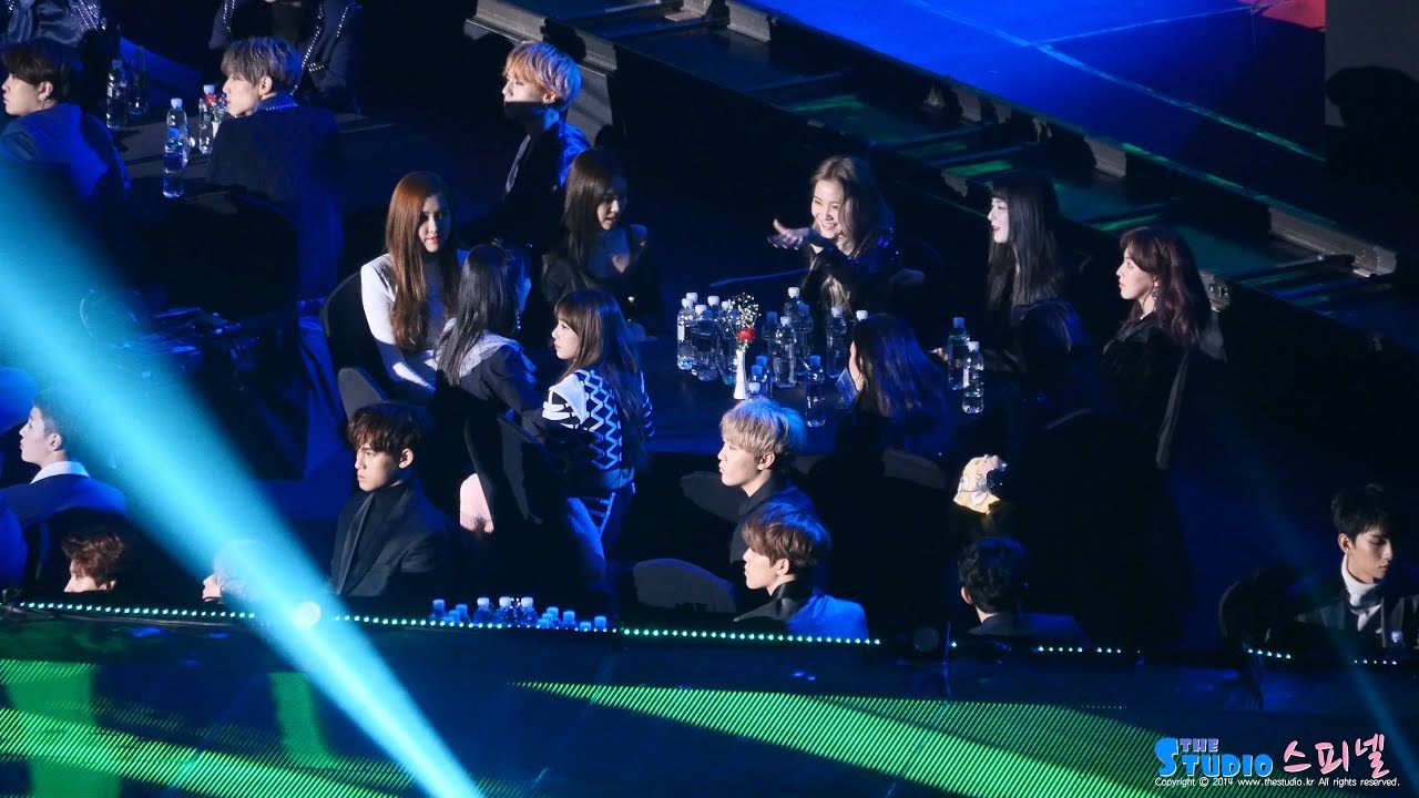 180125 블랙핑크 레드벨벳  '방탄소년단 - DNA' 리액션 직캠 BLACKPINK Red Velvet 'BTS-DNA' Reaction fancam by Spinel