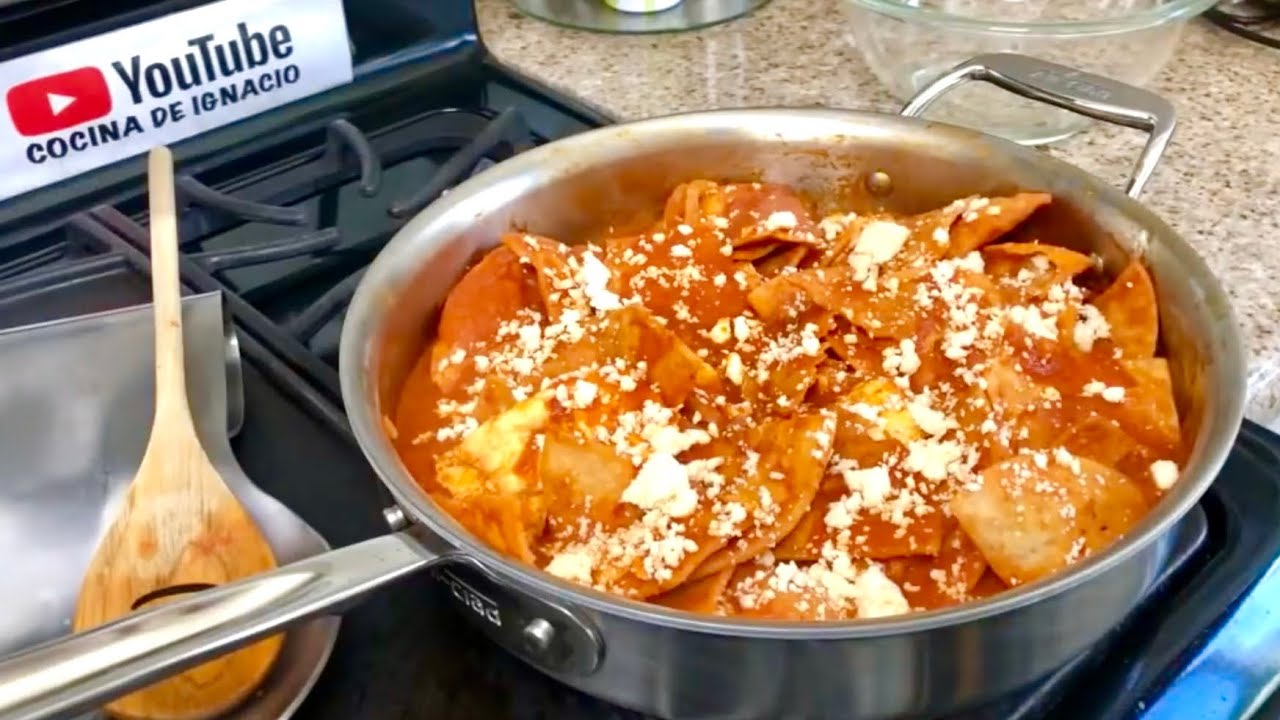 Estos chilaquiles están de otro nivel! CHILAQUILES ROJOS SÚPER SABROSOS Y FÁCIL 😍 #cocinadeignacio