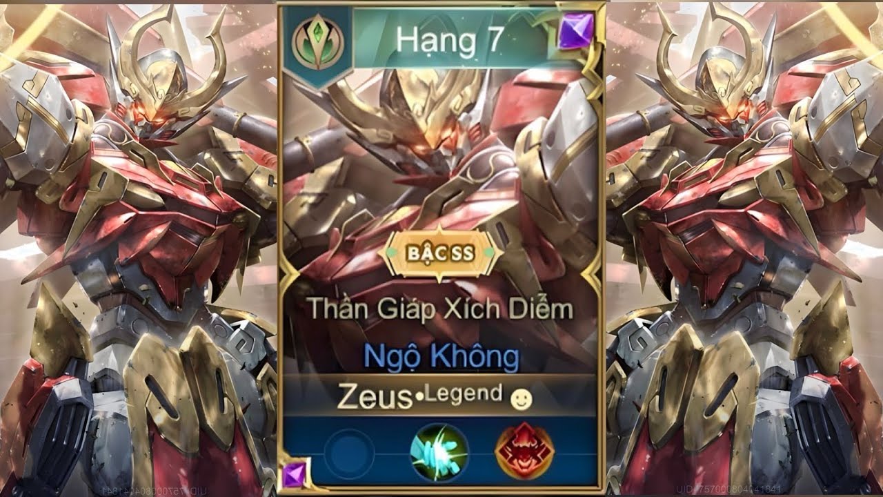 Đón Năm 2024 Với Ngộ Không Thần Giáp Xích Diễm Gánh Team Rank Chiến Tướng Liên Quân Mobile