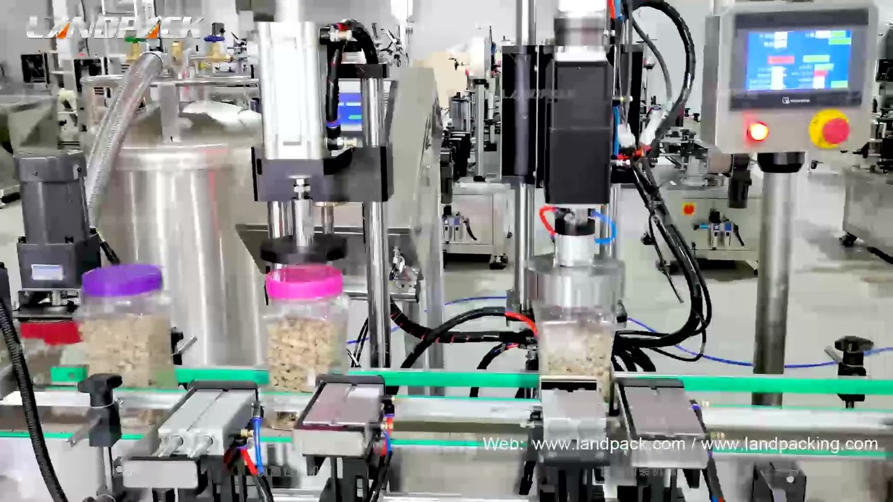 Garlic bottle filling line with liquid nitrogen filled