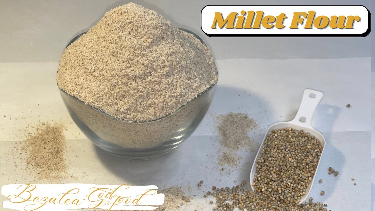 How to Make Millet Flour at HOME || Ground Millet