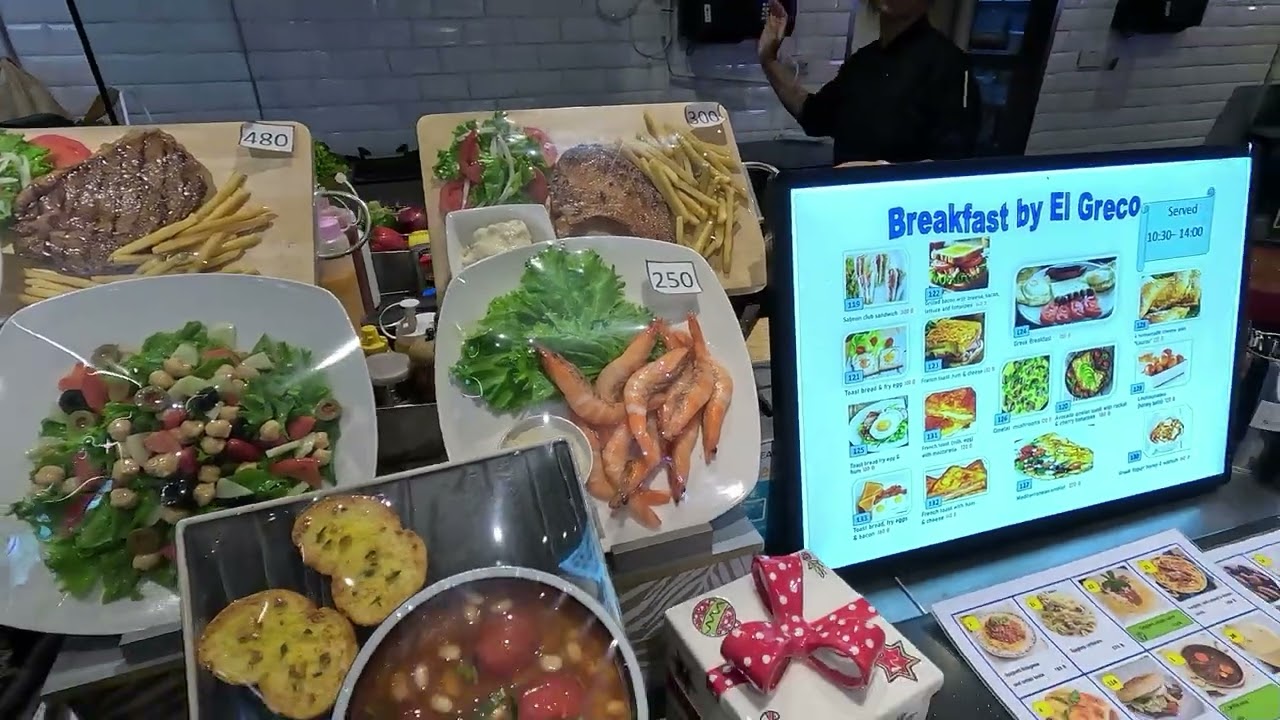 Thailändische Essen Bilder aus Plastik