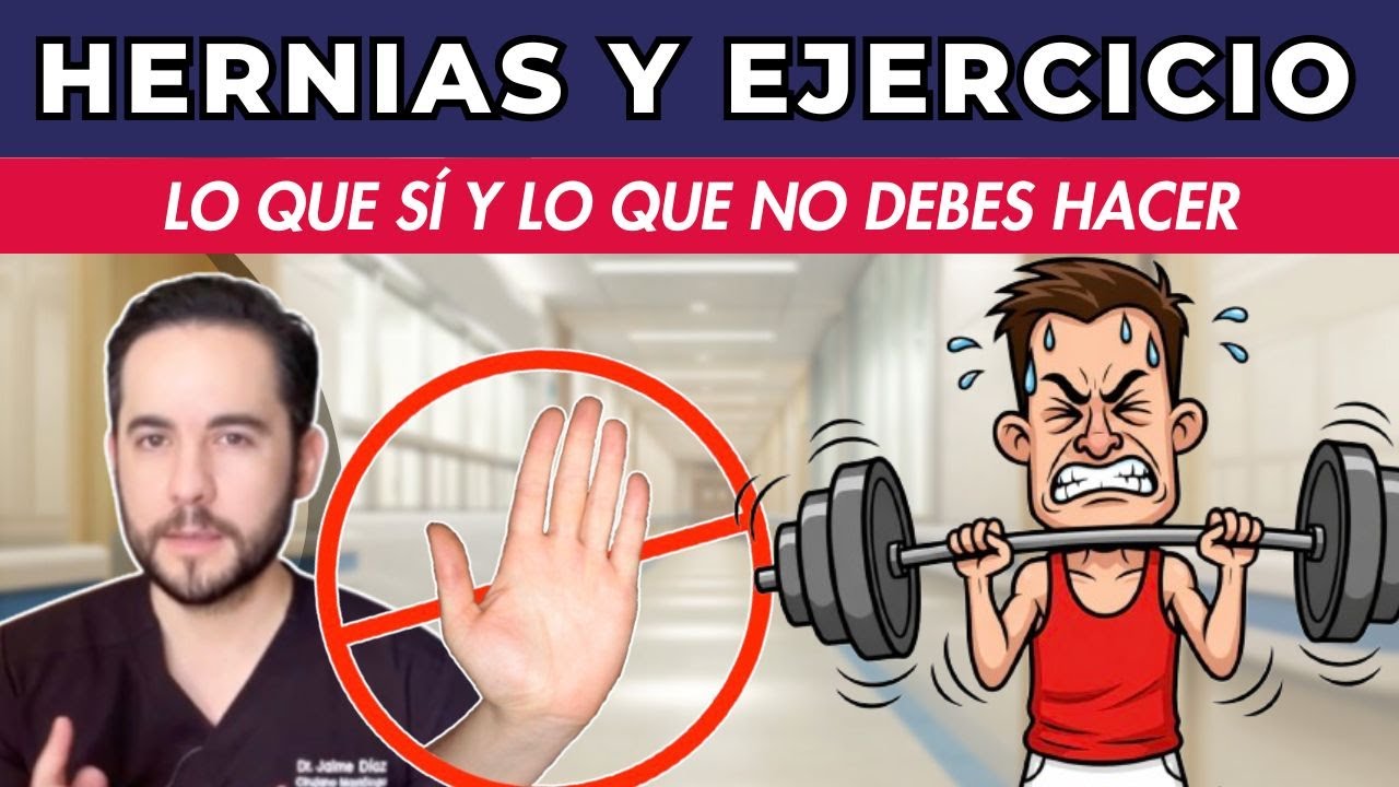 ¿Tienes hernia inguinal o umbilical? Así NO debes entrenar