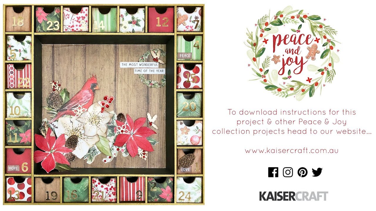 How to Make the Kaisercraft Advent Calendar