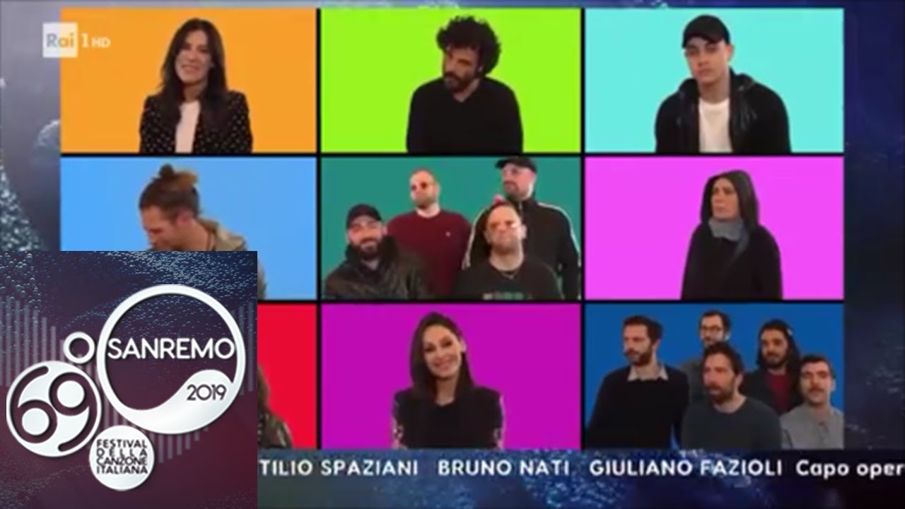 Sanremo 2019 - Tutti cantano Poppoppopp&ograve; (sigla finale)