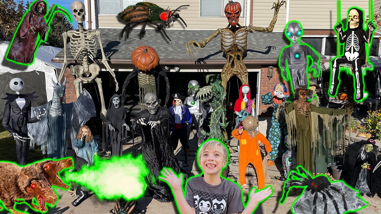 All Our Halloween Animatronics Going off at Once! 2021 Collection