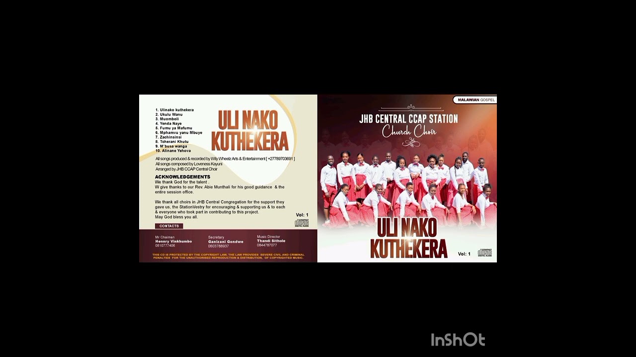 JHB CENTRAL CCAP STATION CHOIR, ZACHINSINSI ZIZAULURIKA