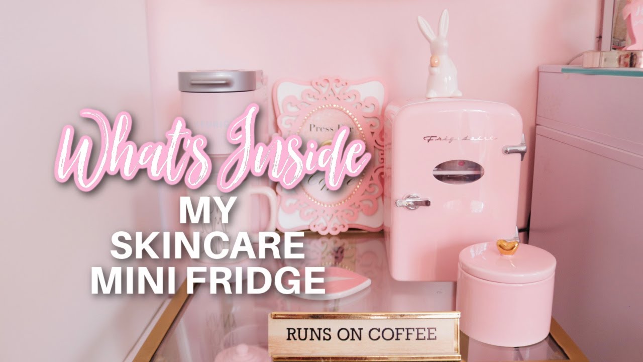 WHAT'S INSIDE MY SKINCARE MINI FRIDGE 2021 | FABIOLAG