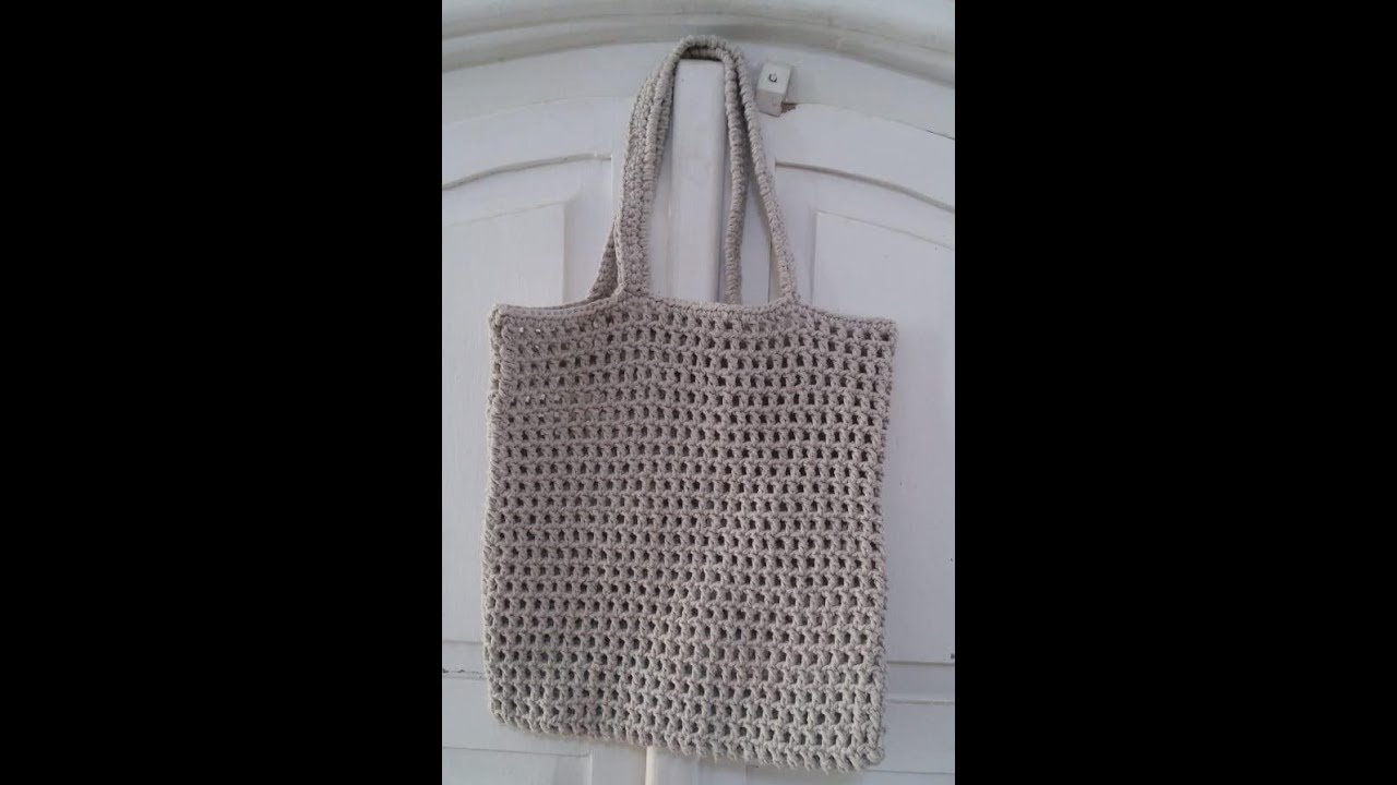 EcoBag mais fácil do mundo - Ecobag fácil - Nó Chic Crochê - Kátia
