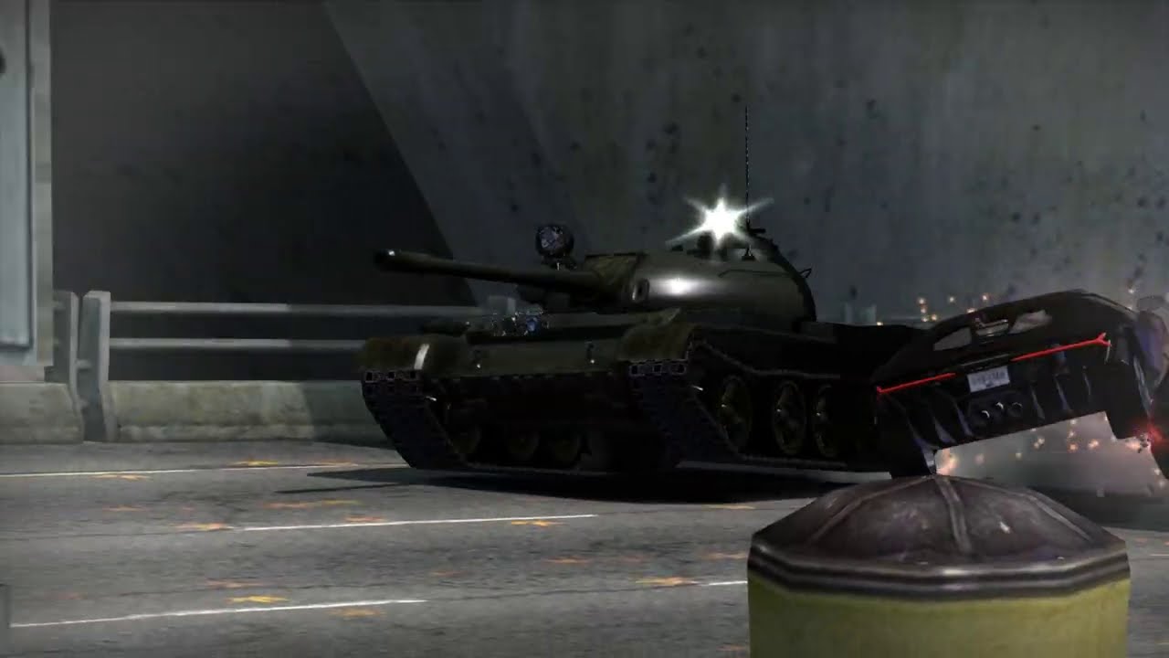 Battlefield Off NFS MW On : Final Pursuit with Tank T-55A