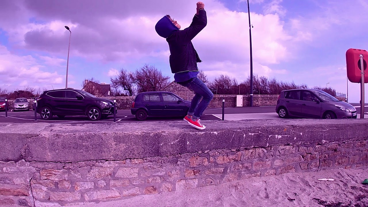 Session Parkour à la cale de Mousterlin !