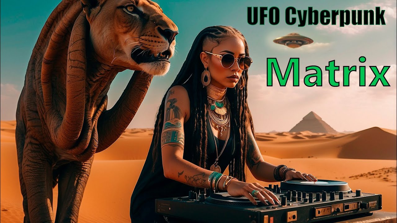 UFO Cyberpunk Matrix🧩 Techno House Music Trance#ai #cyberpunk #techno #music#fantastic #trance #rock