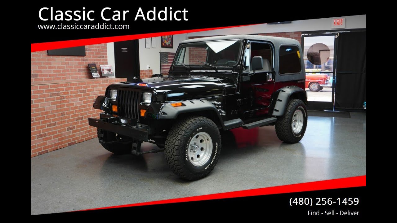 Тест-драйв Jeep YJ 4X4 1988 года, редкий, автоматическая коробка передач, ПРОДАН