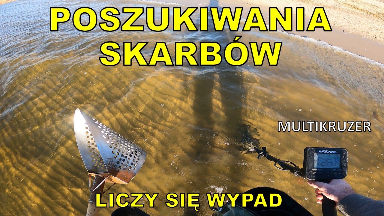 POSZUKIWANIA SKARBÓW Z WYKRYWACZEM METALI PLAŻA LUBCZYNA