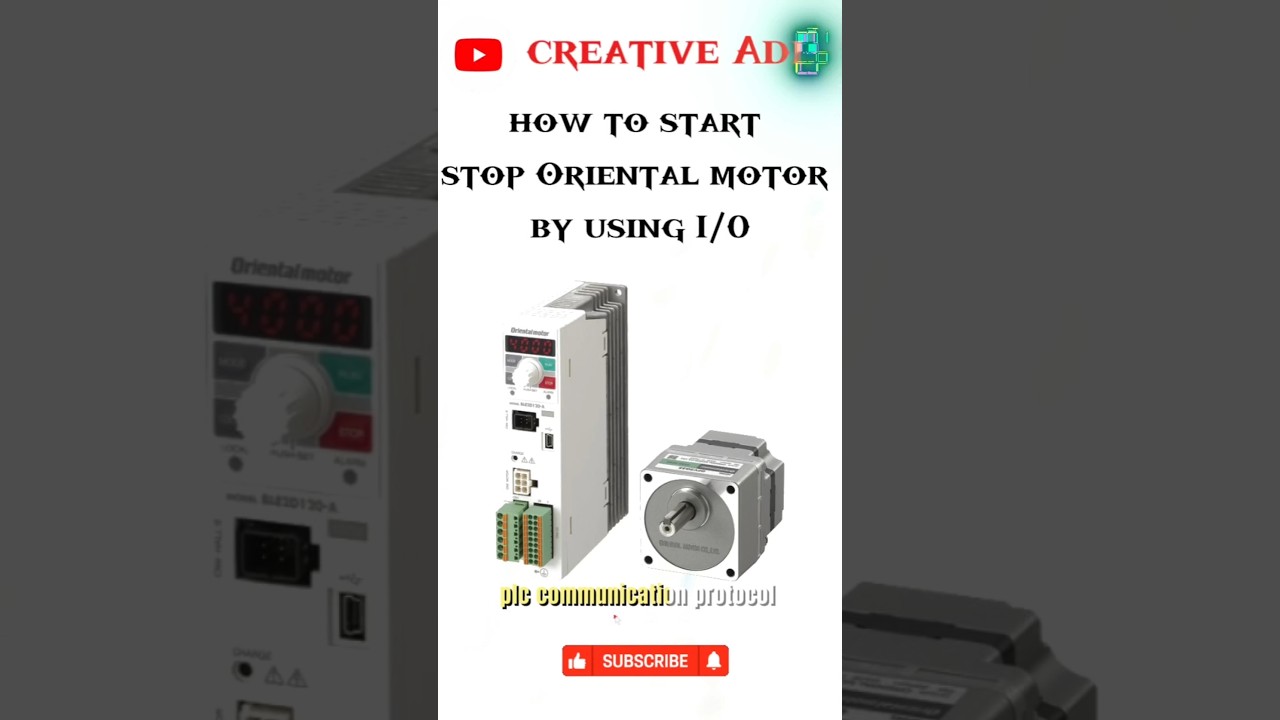 Oriental motor start stop using I/O 