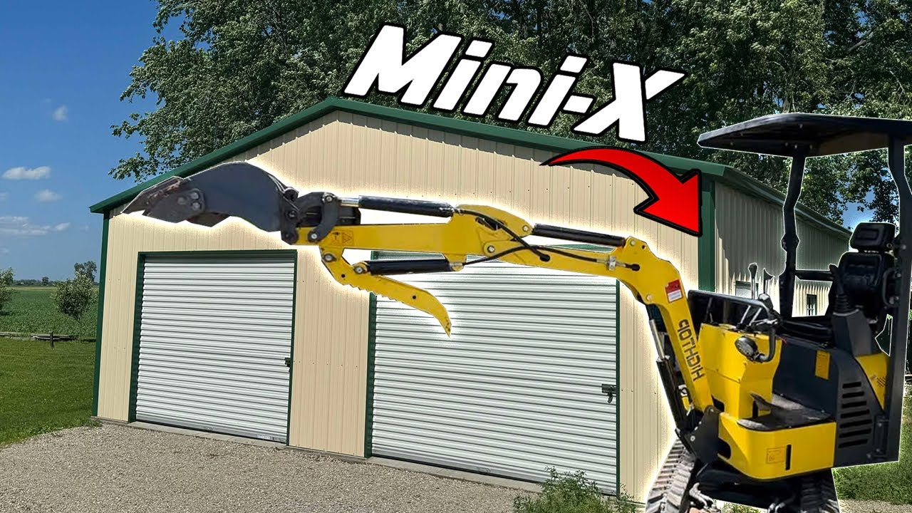 Trenching Power To My Shop With A CHINESE Mini Excavator!!