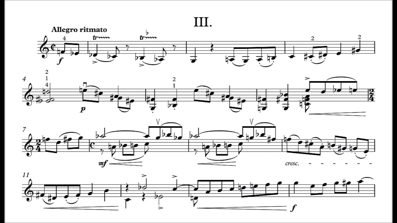 Nikos Skalkottas - Sonata for Solo Violin, AK 69