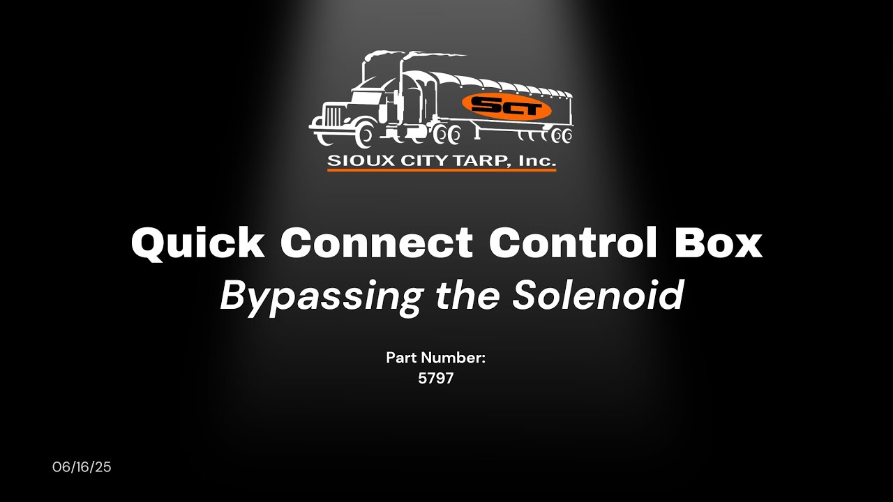 Quick Connect Control Box - Bypassing the Solenoid