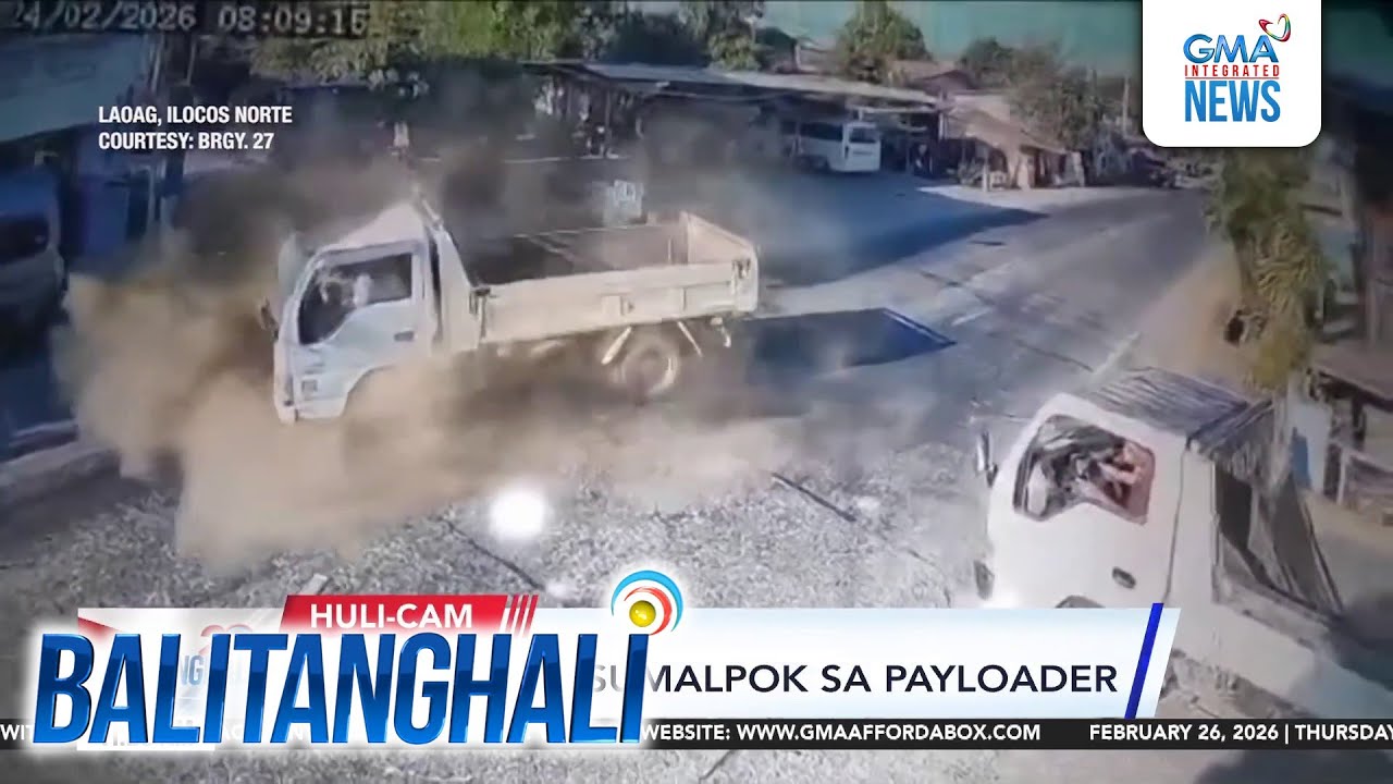Dump truck, sumalpok sa payloader | Balitanghali
