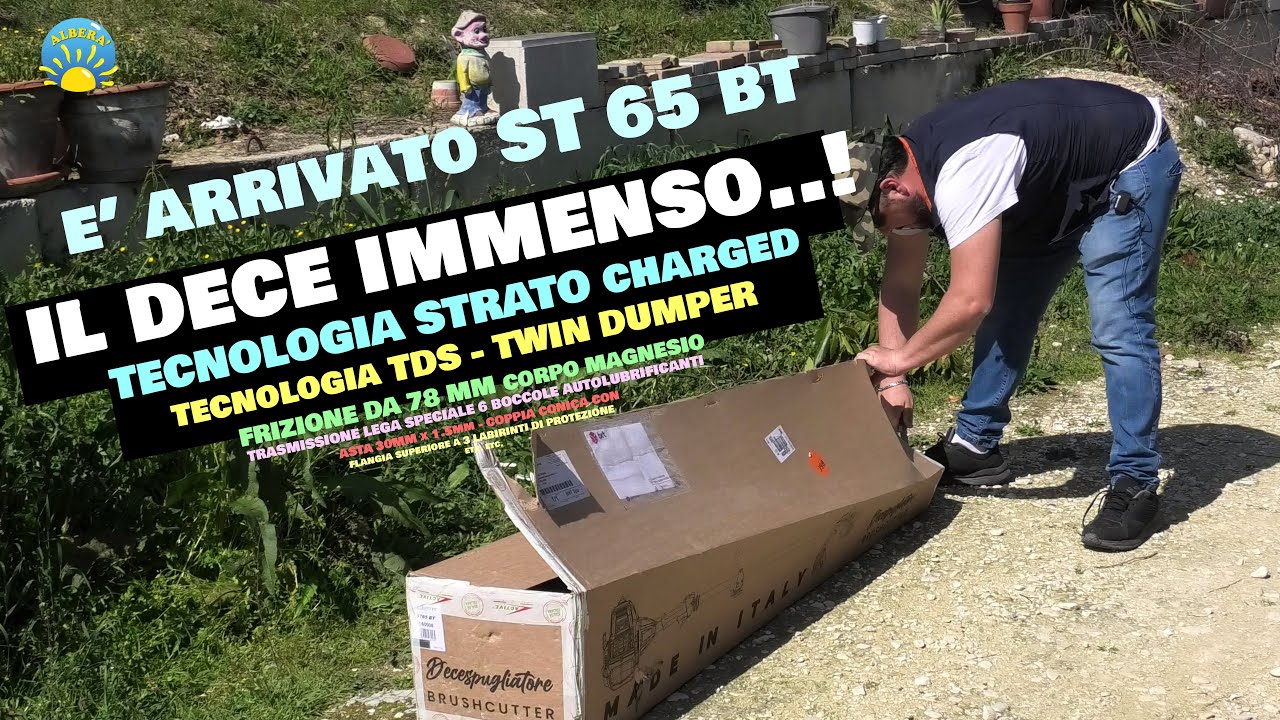 (Unboxing) Decespugliatore "Active ST 65 BT" TECNOLOGIA STRATO CHARGED più POTENZA... FAVOLOSO!