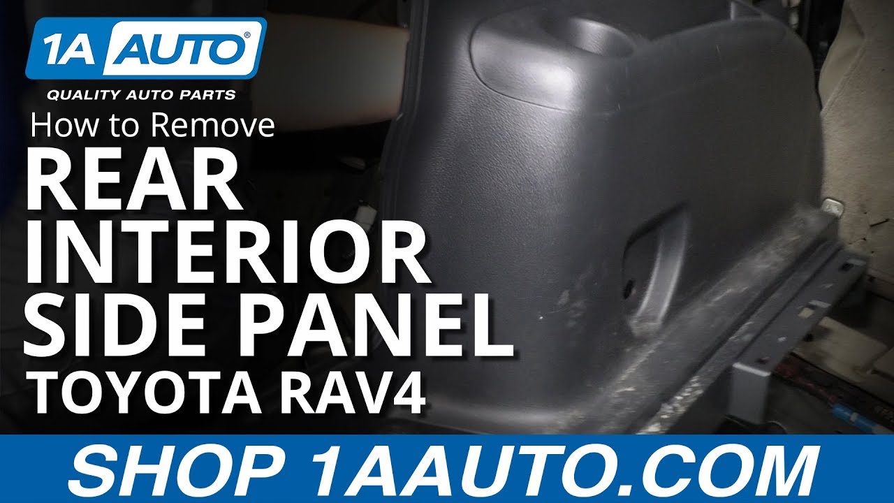 How to Remove Rear Interior Side Panel 05-16 Toyota RAV4