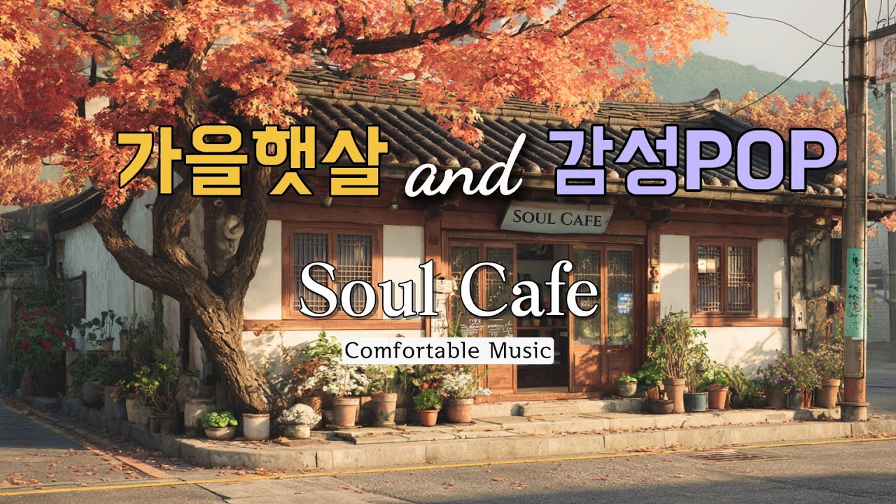 [12시간]중간광고❌️ ☕️ 햇살 가득한 한옥 카페 거리 | 배경음악으로 틀어놓기좋은 playlist 🎶