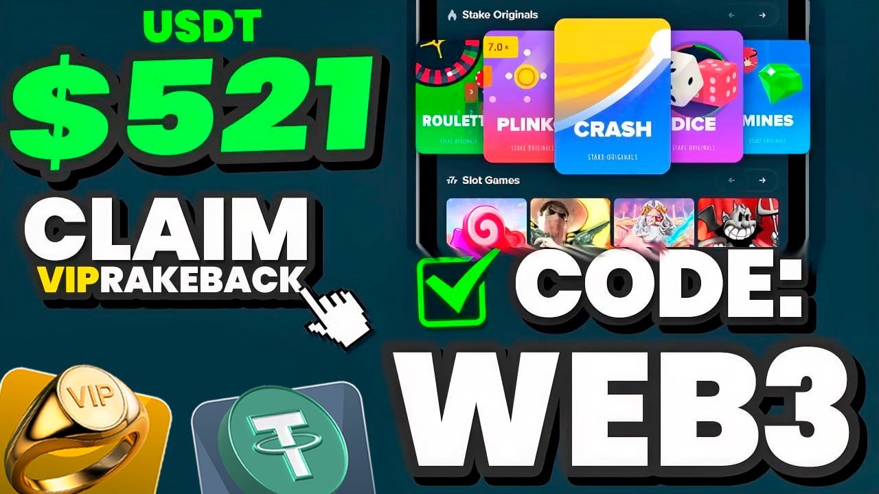 Stake Code WEB3 - Free VIP Benefits Bonus on Stake REVIEW / Stake Promo Code / Stake Referral Code