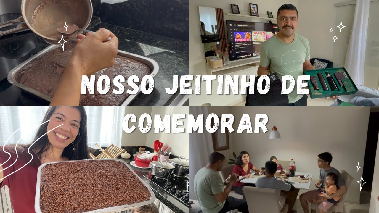 Fiz um bolo e uma surpresa simples para o meu esposo 💕