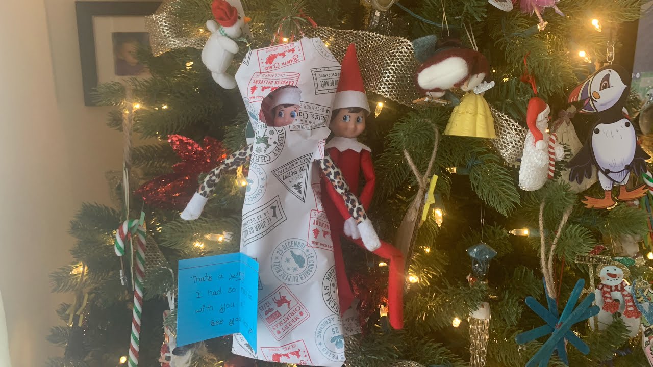 Elf’s Say Goodbye! Elf on the Shelf day 24!