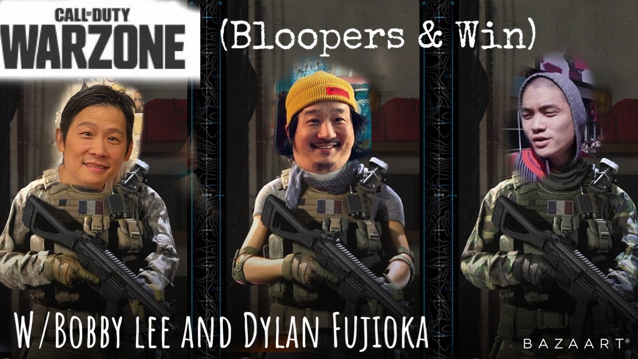 1st WARZONE video w/Bobby Lee and Dylan Fujioka(Bloopers & a Win)