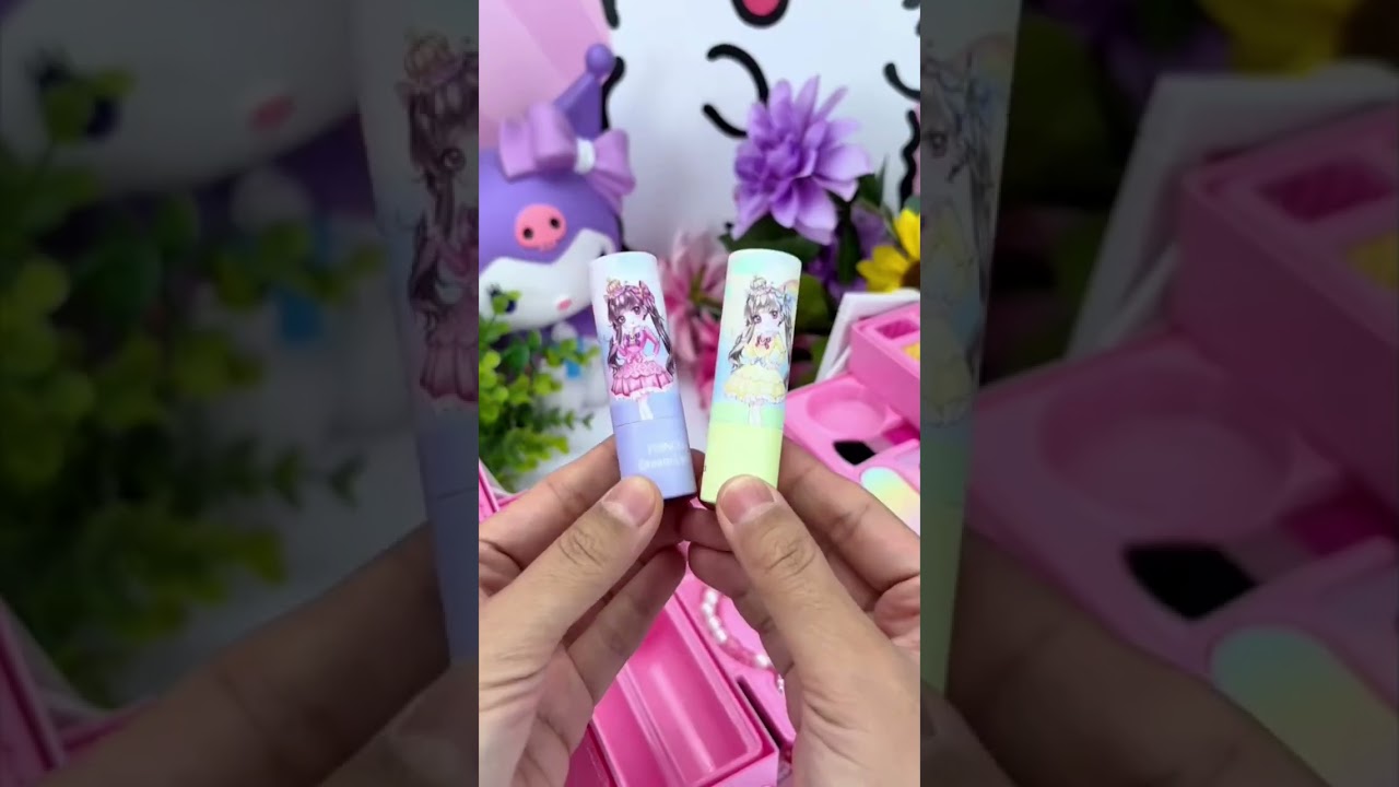 Cute Pink Kids Makeup Box 🎁 | Little Girl Surprise Gift 💕 | Comment & Win