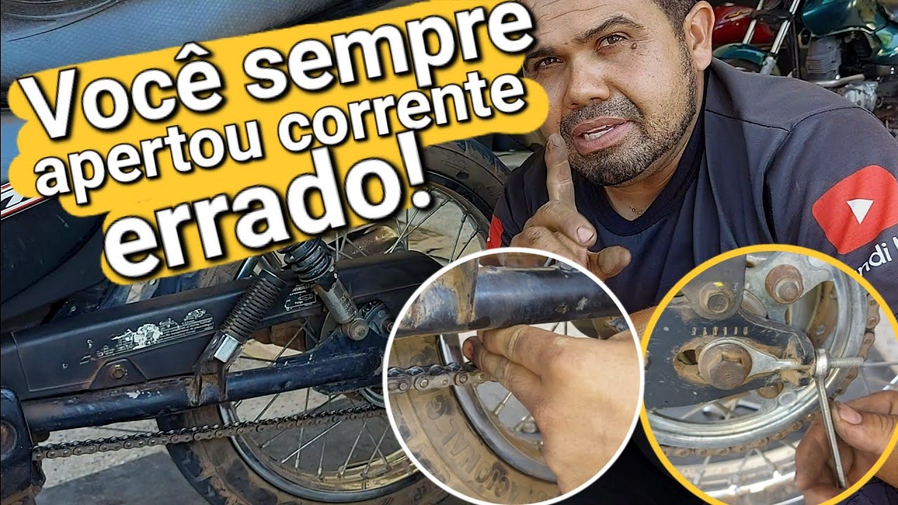 3 erros que vc comete quando aperta corrente folgada