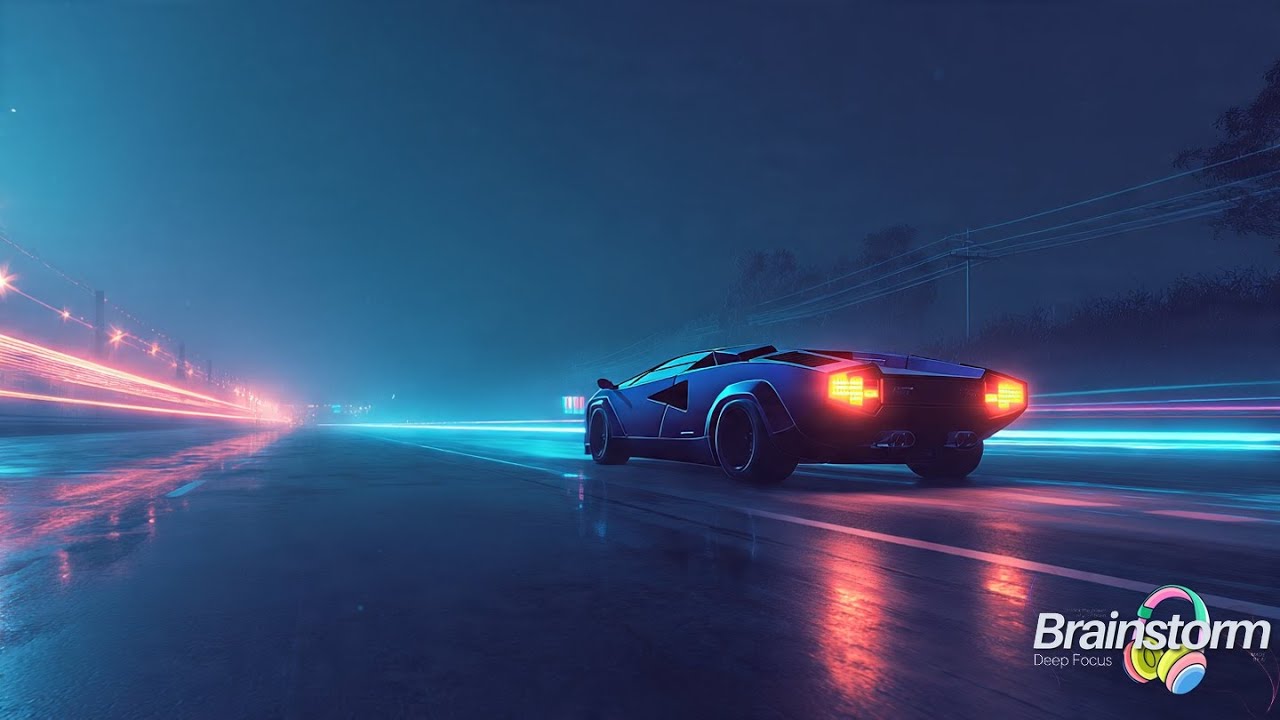 Deep Focus Music: Slide Synthwave for Brain Power