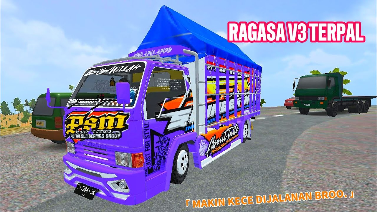 RAGASA terpal makin bergaya dengan warna barunya ‼️💵😎 Bus Simulator Indonesia Truck BSID 