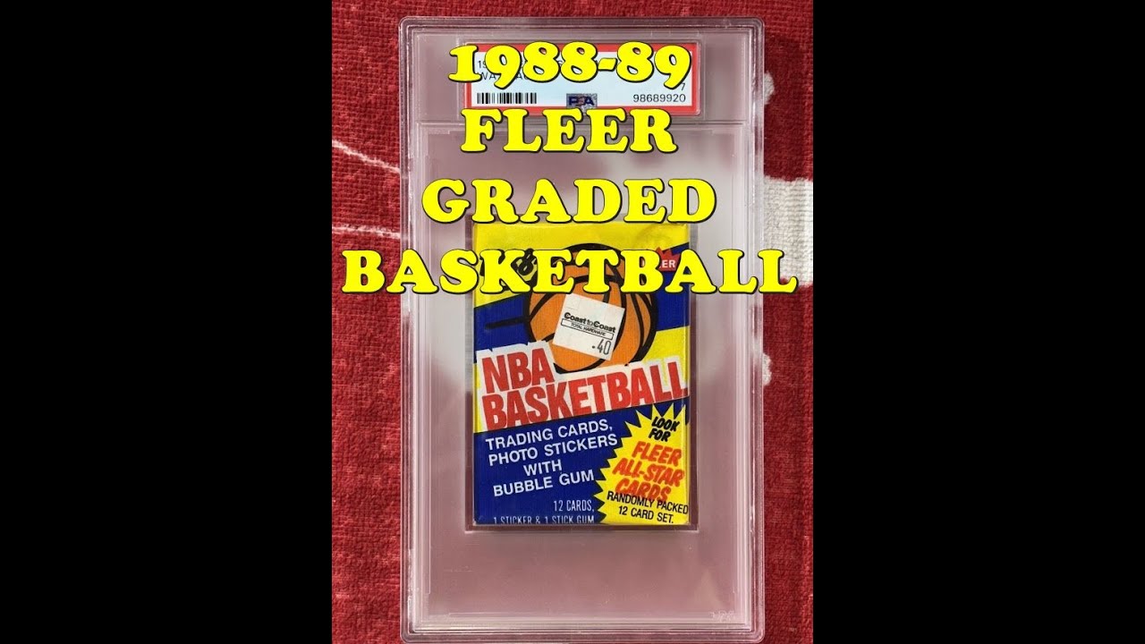 Набор коллекционных карточек Fleer Basketball 1988-89 с оценкой PSA, включающий карточки новичка,...