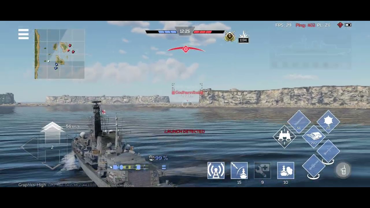 HMS Type-21 Frigate salty action🧂 (War Thunder Mobile)