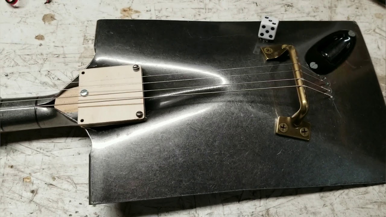 Shovel Guitar build complete.